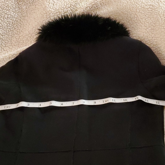 Jasper Conran Full Length Faux Fur Coat - Picture 9 of 9